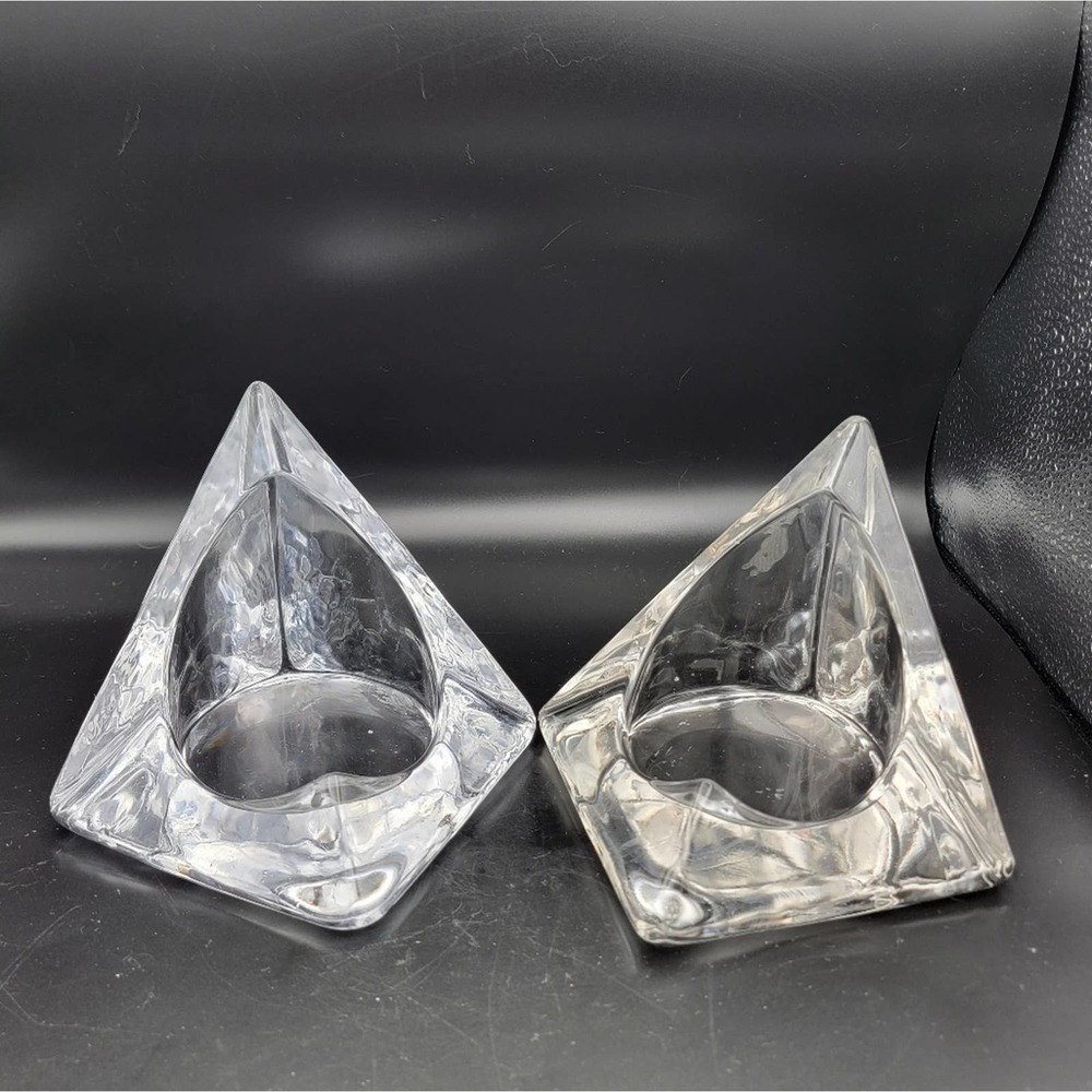 Pier 1 glass candle holder 5"x5"